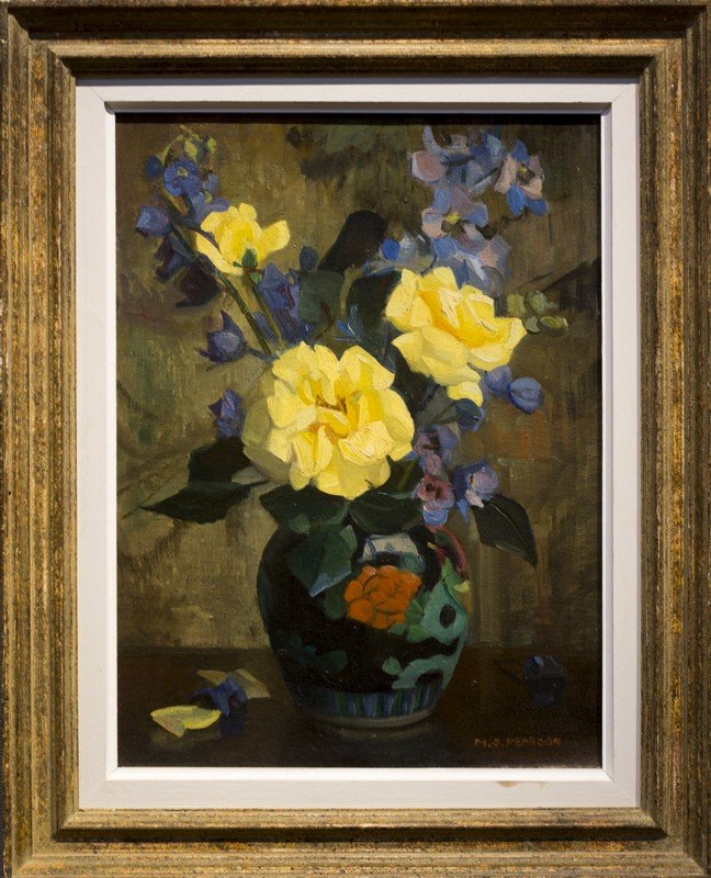Marguerite S.  Pearson ,  " Vase of Flowers on Table (1 of 1)