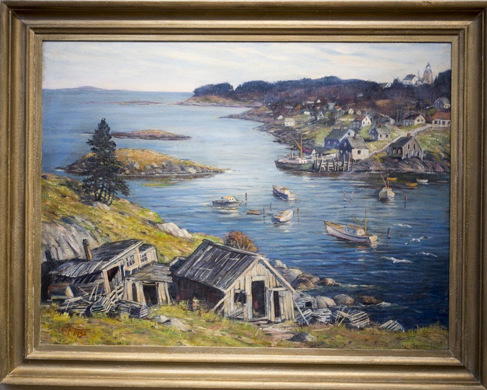 Earl A.  Titus ,  " Monhegan, Hermit Place, Manana" (1 of 1)