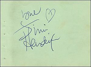 Jimi Hendrix Signed Vintage Page: Jimi Hendrix Signed Vintage Page. Very nice ballpoint signature, 'Jimi Hendrix' on an off-white 5 x 3.25 page. Item comes with Guaranteed Certificate of Authenticity