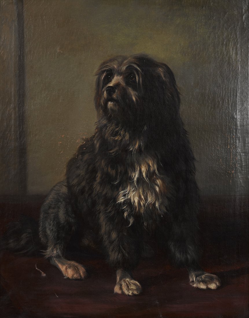 Carl Friedrich Deiker (GERMAN, 1836-1892), Dog Pic: Carl Friedrich Deiker (GERMAN, 1836-1892), Dog Picture oil on canvas, signed and dated l.l.c. 'C Deiker 1869, 25/4' 71 x 56 cm Private Collection, Sydney