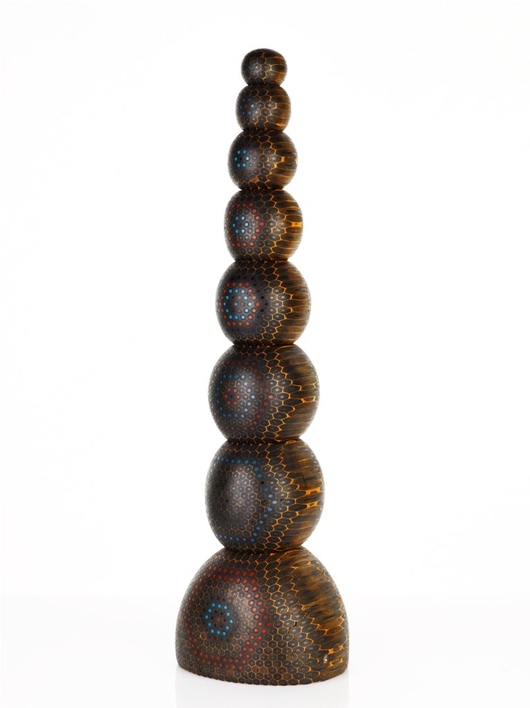 Lionel Bawden (b. 1974), esque - thoughts brought f: coloured staedtler pencils, epoxy and linseed oil 62 x 17 x 15 cm Peter Walker Fine Art, Adelaide, Private Collection, Sydney Thank you to Michael Reid for his assistance with cataloguing this work. N