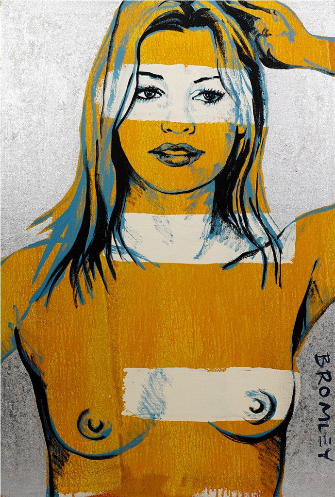 David Bromley (b. 1960), Kristy Hinze: synthetic polymer paint on canvas, signed l.r.c. 'Bromley' 90 x 60 cm