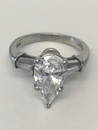 2.02 CARAT PEAR SHAPED DIAMOND SET IN PLATINUM