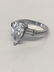 2.02 CARAT PEAR SHAPED DIAMOND SET IN PLATINUM - 2