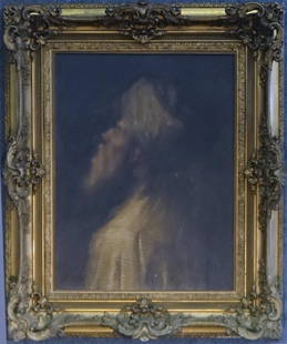 O/C PORTRAIT OF A PASHOON ELDER, UNSGND 26" X 19": O/C PORTRAIT OF A PASHOON ELDER, UNSGND 26" X 19"