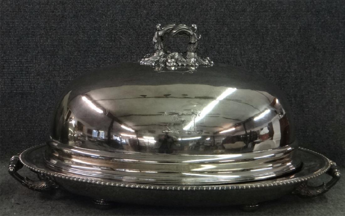 MONUMENTAL SILV. PLATED ROAST RESERVOIR TRAY & (1 of 6)