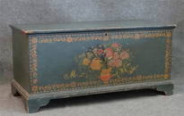 RARE PAINTED ALBANY CO. NY CHEST C.1830