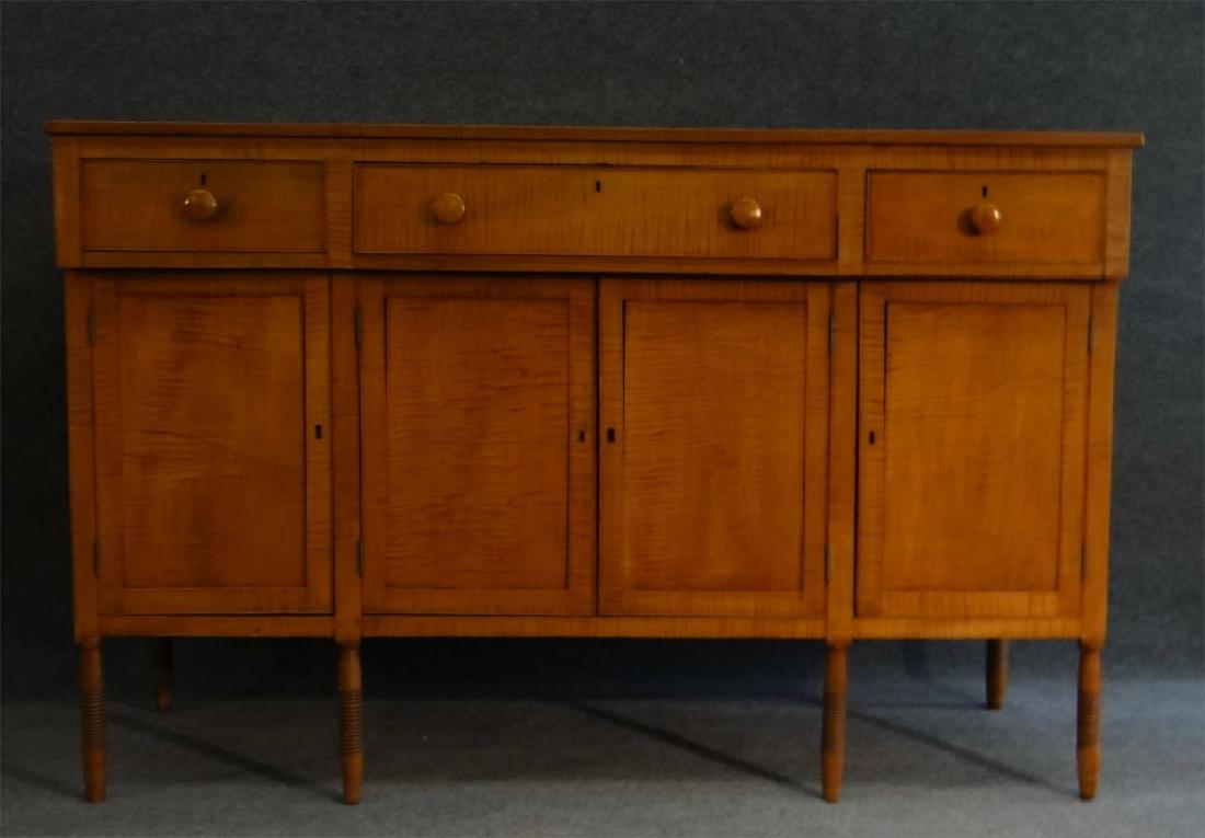 TIGER MAPLE SIDEBOARD 67" LONG X 23" DEEP X 43" T (1 of 7)
