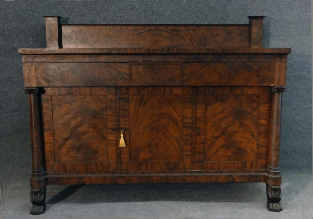 DUNCAN PHYFE SIDEBOARD C.1825 PROVENANCE: VAN ALEN FAMILY, KINDERHOOK,NY (66" WIDE X 24 1/2" X 51" TALL)