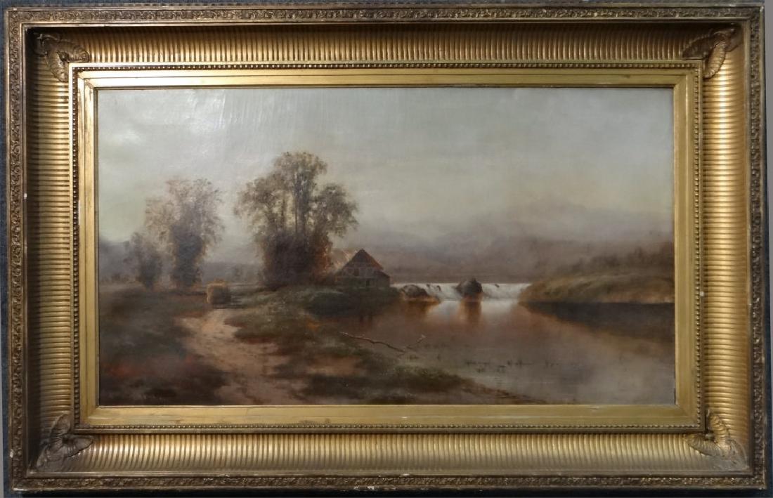 O/BD "RIVER LANDSCAPE" E. VAN EKERT,1866 (1 of 8)