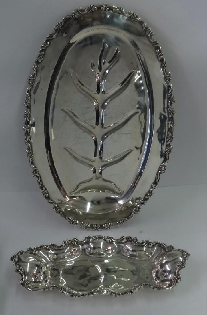 HEAVY GAUGE STERLING SILV. WELL & TREE PLATTER & (1 of 7)