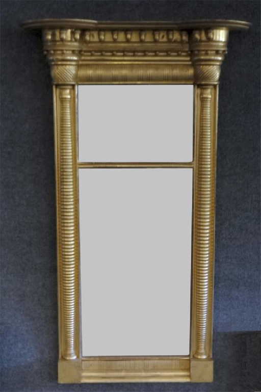 LABELED ALBANY NY LOOKING GLASS, ORIG GLASS & - LABELED ALBANY NY LOOKING GLASS, ORIG GLASS &