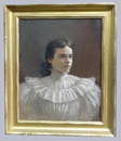 EASTMAN JOHNSON PASTEL PORTRAIT, SGND & DATED