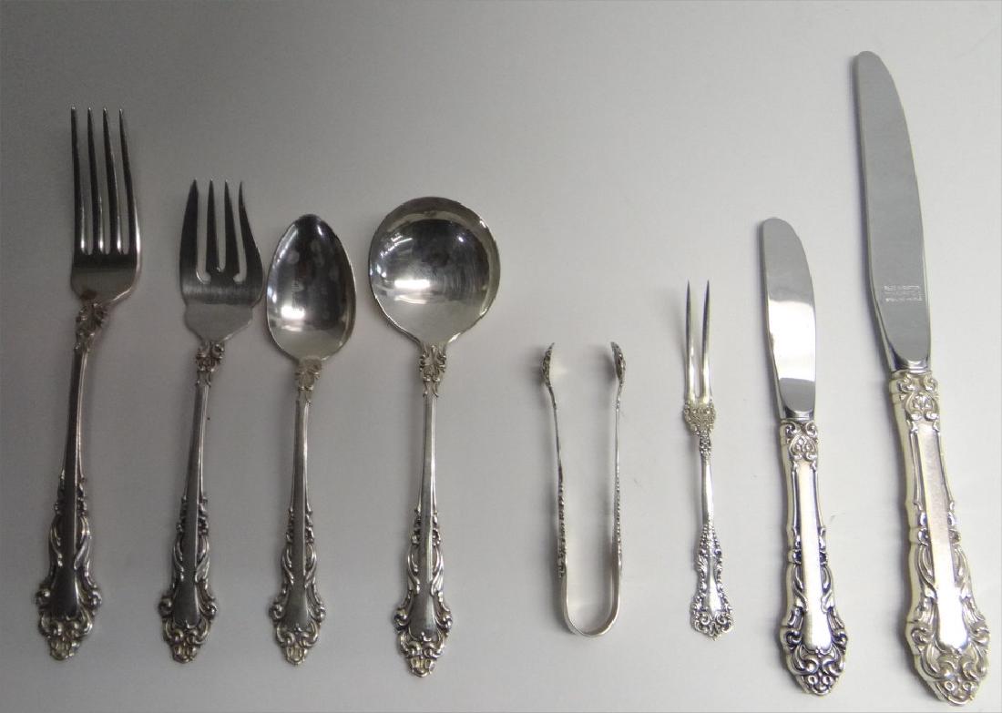 74 PCS. STERLING SILVER FLATWARE BY REED & BARTON (1 of 9)