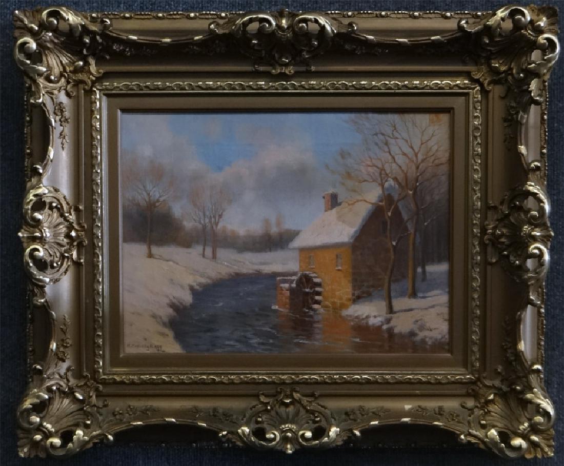 O/C "THE MILL" SGND H. PEABODY FLAGG (12" X 16") (1 of 4)