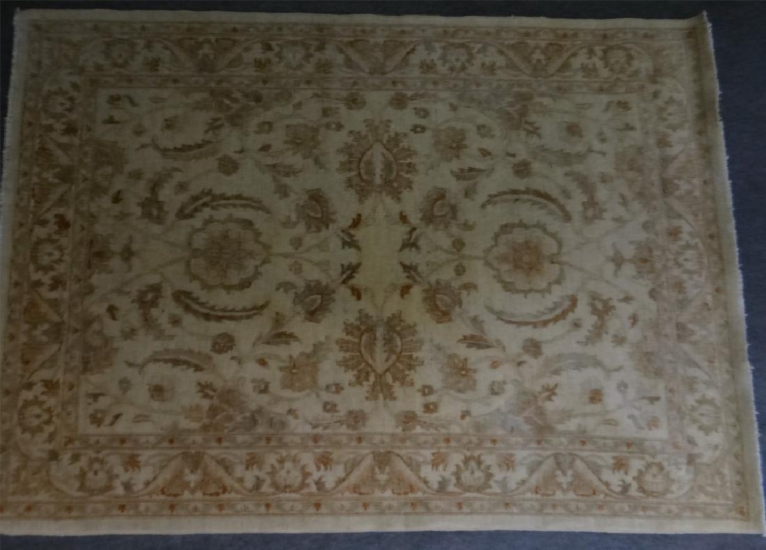 CONTEMPORARY IVORY FIELD AREA RUG 95 1/2" X 68 3/8 (1 of 5)