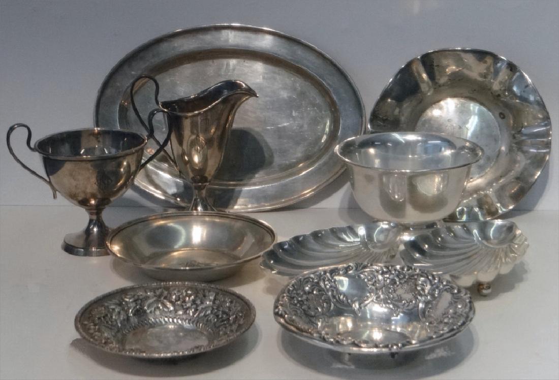 GROUP OF 10 STERLING TABLE ARTICLES INC. KIRK, (1 of 15)