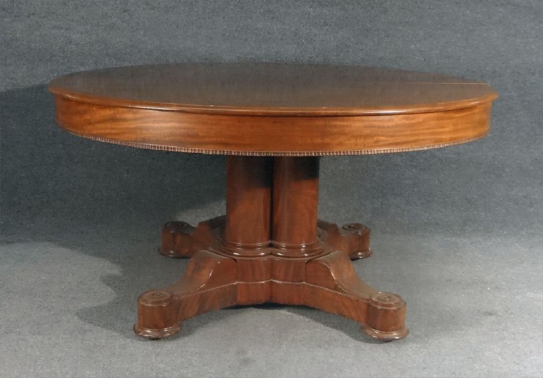 BOSTON MAHOGANY CLUSTERED COLUMN DINING TABLE (1 of 9)