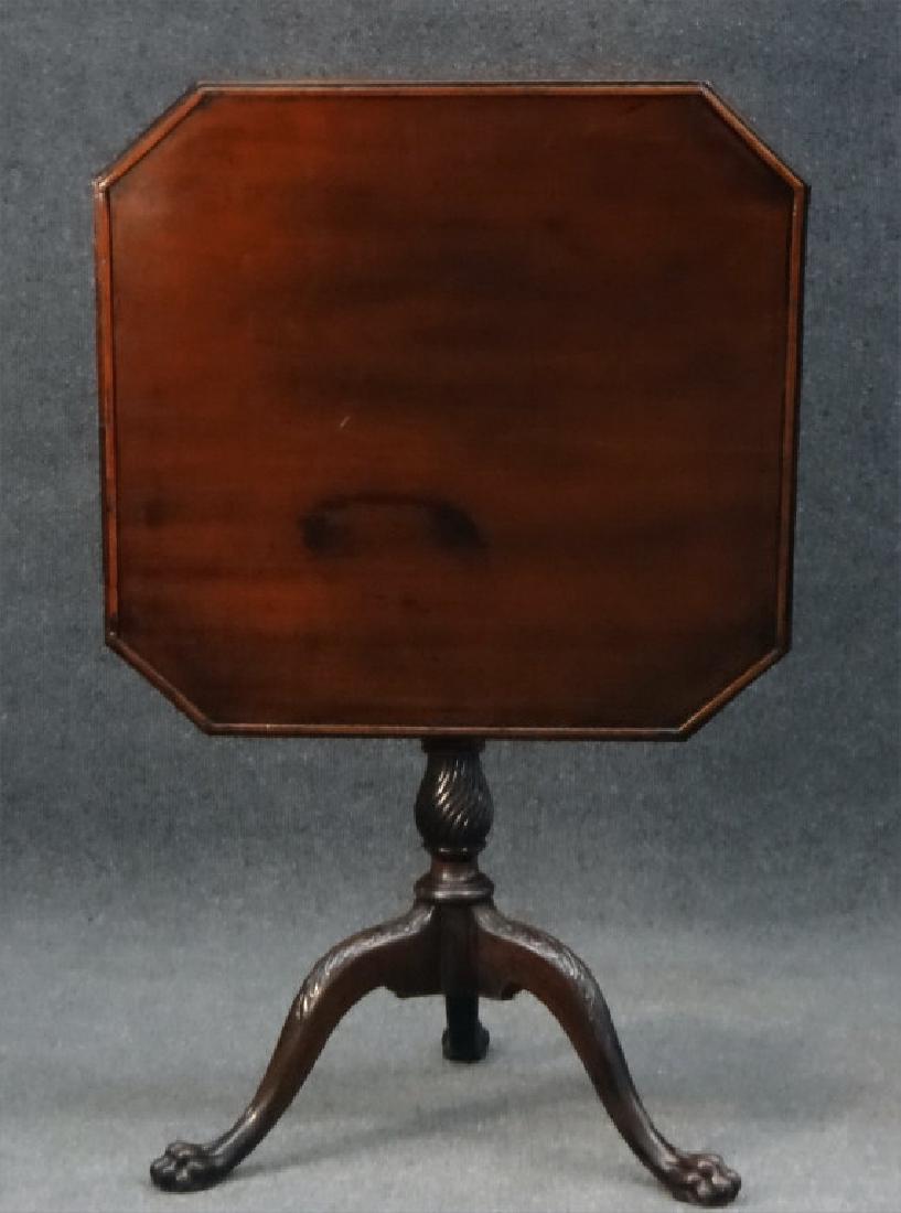 ENGLISH TILTING TRAY TOP TEA TABLE, MAHOGANY, 1810 (1 of 7)
