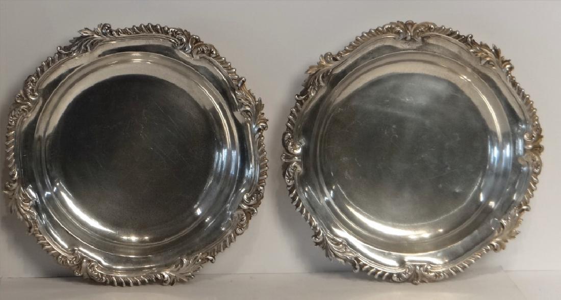 2 ENGLISH STERLING DEEP DISHES JOHN S. HUNT (1 of 6)