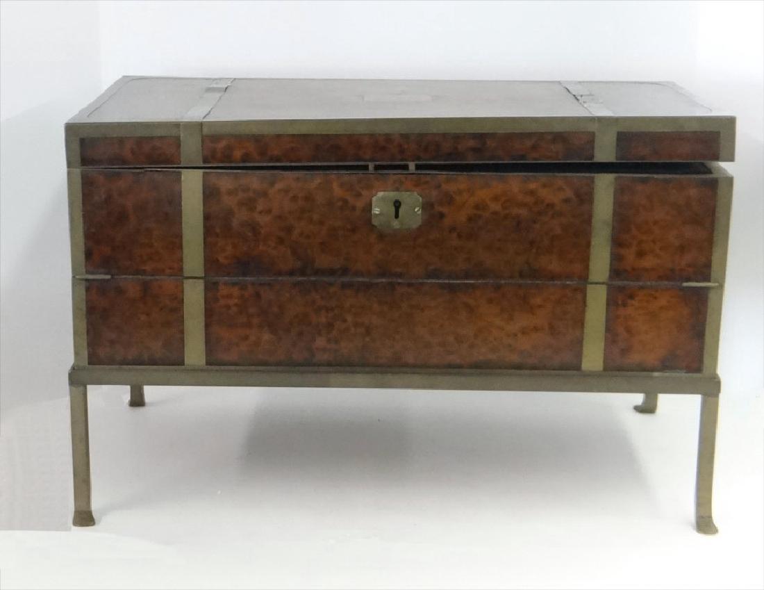 TRAVELING FOLDING DESK ON CUSTOM FRAME: 13" X 21" X 12"