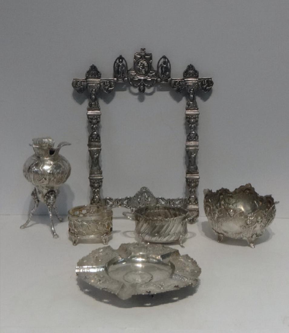 GROUP OF CONTINENTAL REPOUSSE SILVER INC. FRAME, (1 of 7)