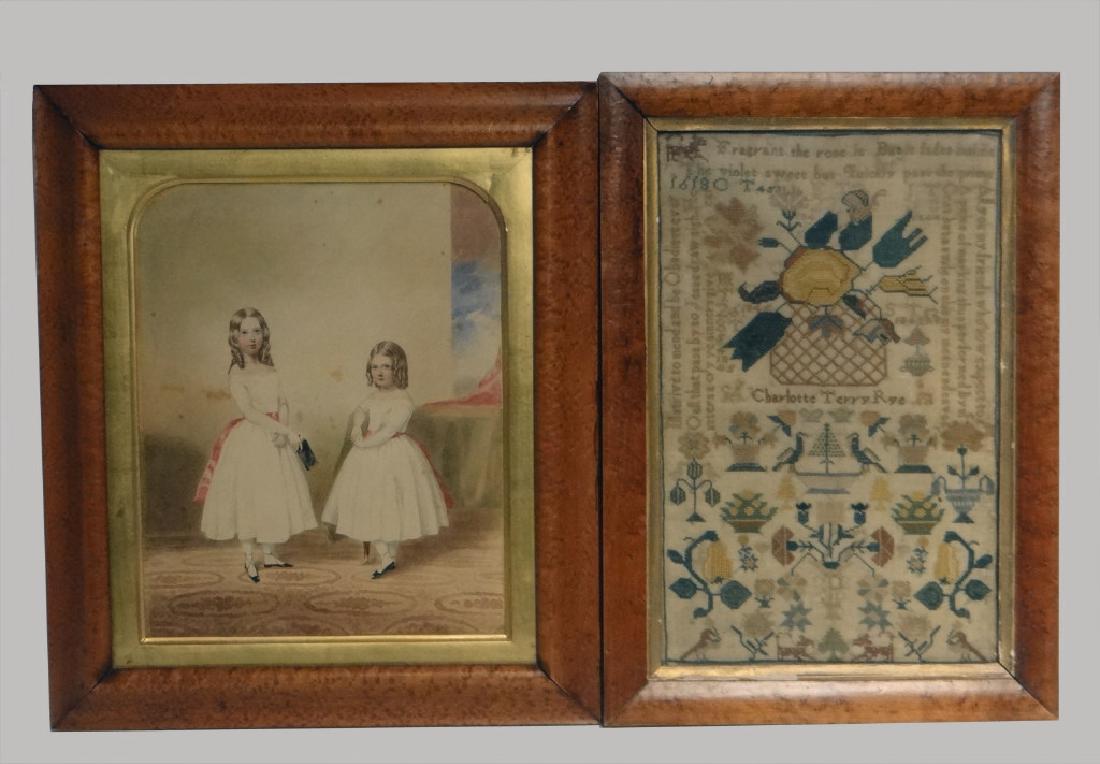 ENGLISH SCHOOL WATERCOLOR & SAMPLER (1 of 4)