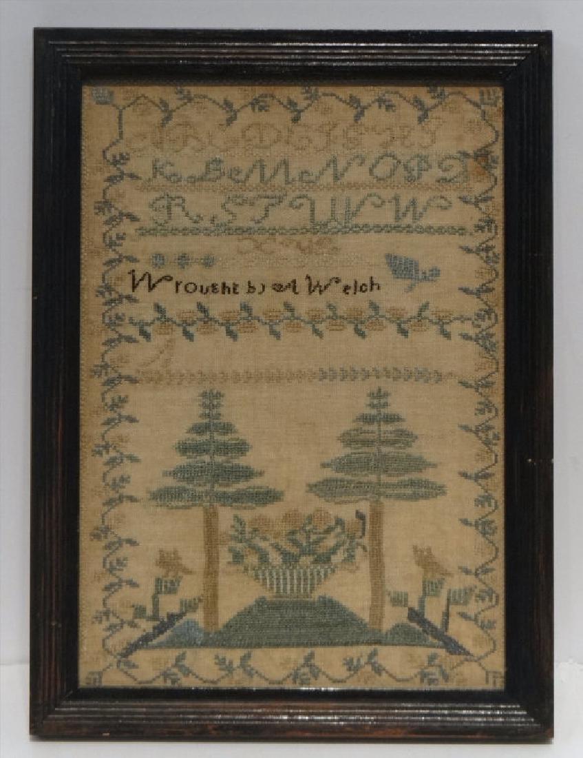 NEW ENGLAND SAMPLER WROUGHT BY A. WELCH (1 of 4)