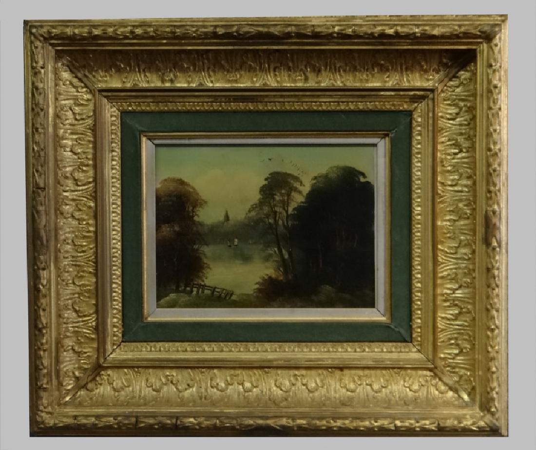 O/PANEL "LANDSCAPE NEAR NORWICH" SGND H. BRIGHT (1 of 6)