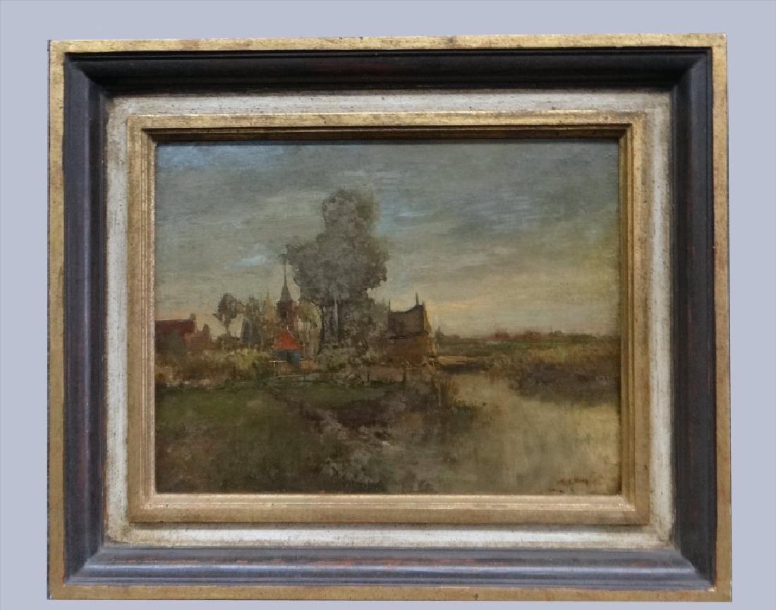 O/C "VILLAGE VISTA" SOUTH OF AMSTERDAM  SIGNED (1 of 6)