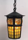 RARE TIFFANY GEOMETRIC & TURTLEBACK TILE LANTERN