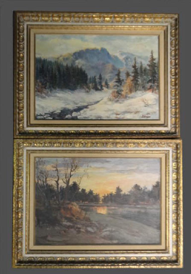 PR OF O/C POLISH LANDSCAPES SGND ZWINGINA (1 of 9)