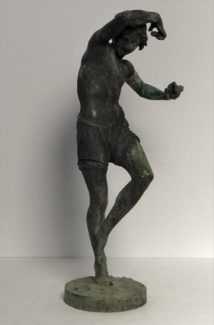 BRONZE DANCER, NAPOLITAIN BY FRANCISQUE: BRONZE DANCER, NAPOLITAIN BY FRANCISQUE DURET , DELAFONTAINE, FOUNDRY 20"