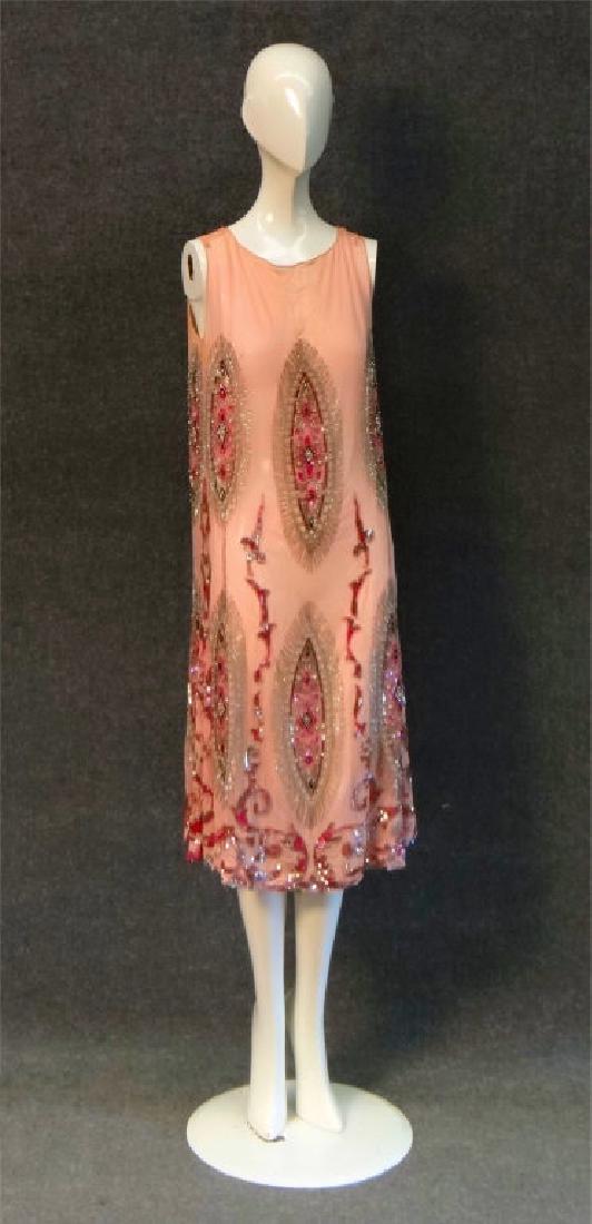1920'S BEADED "FLAPPER DRESS & EARLY VINTAGE SUN (1 of 9)