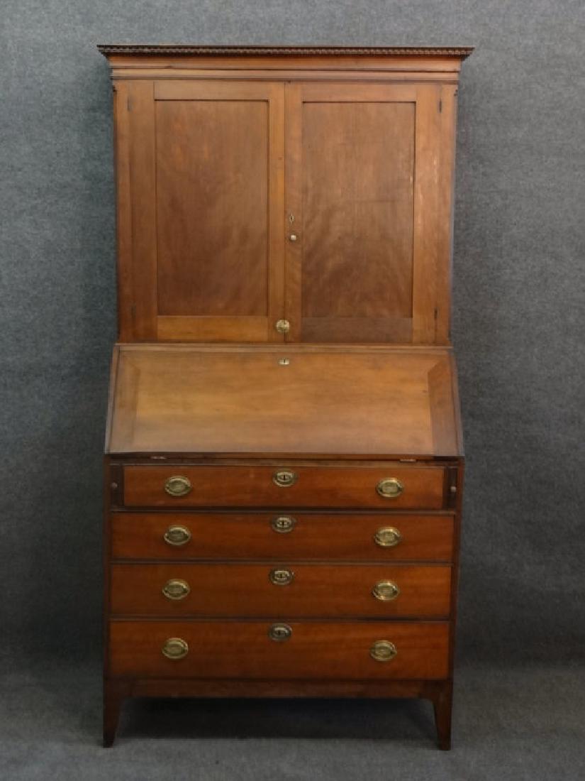 LATE 18TH. - EARLY 19THC. CHERRY SECRETARY DESK (1 of 6)