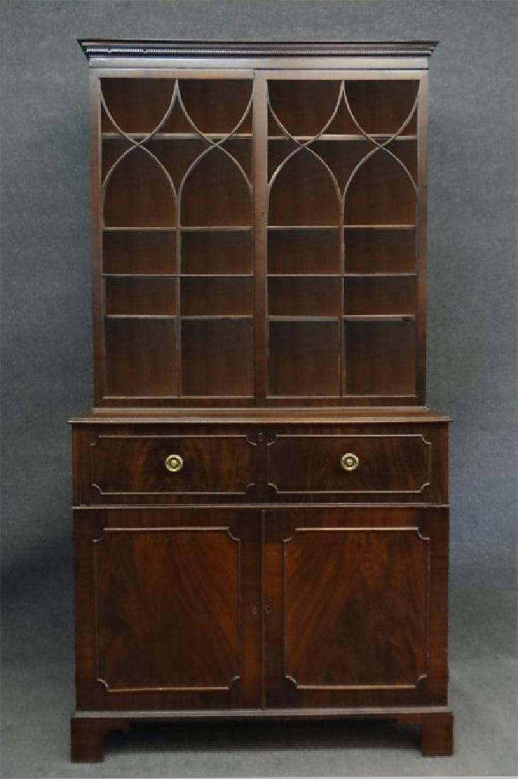 GEO III ENGLISH SECRETARY W/ SATINWOOD INTERIOR (1 of 4)