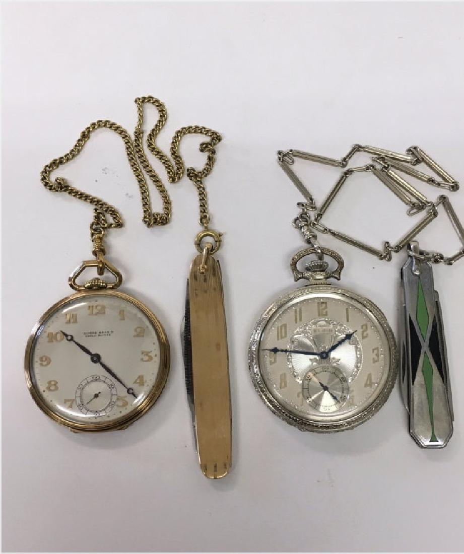 2 POCKET WATCHES ,1- 14KT YELLOW GOLD ULYSSE (1 of 15)