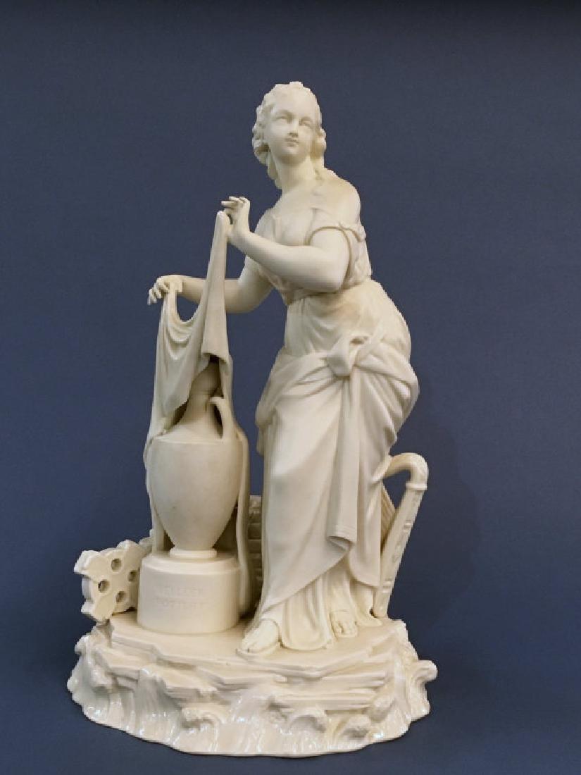 FIRST PERIOD BLACK MARK BELLEEK "THE MAID OF ERIN" (1 of 9)