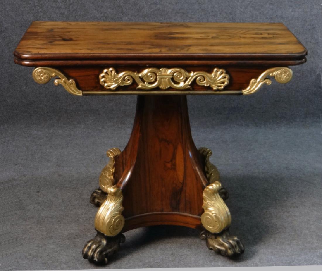 CLASSICAL ROSEWOOD REGENCY CARD TABLE (1 of 5)