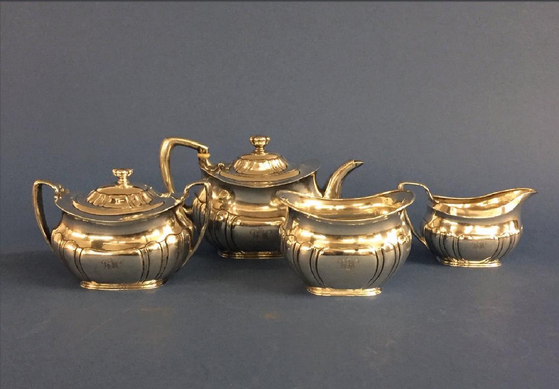 TIFFANY & CO. STERLING SILVER 4 PC. TEA SET: 56 TROY OZ