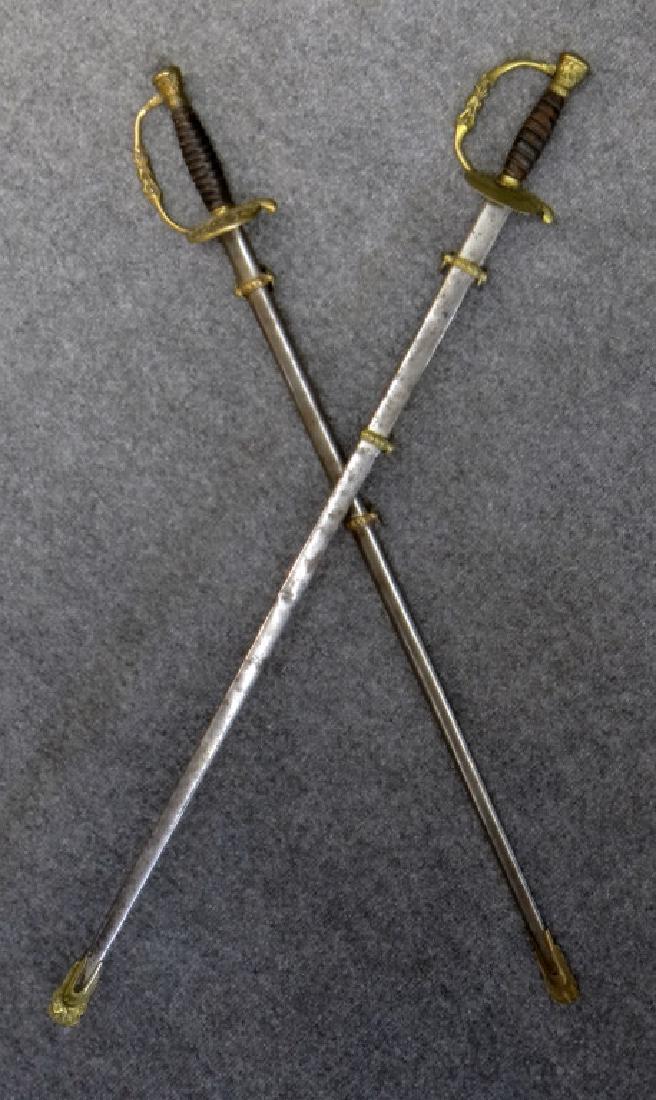 2 CIVIL WAR OR GAR DRESS SWORDS