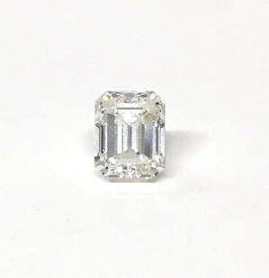 2.10 EMERALD CUT DIAMOND W/ GIA REPORT I COLOR, SI 1: 2.10 EMERALD CUT DIAMOND W/ GIA REPORT I COLOR, SI 1