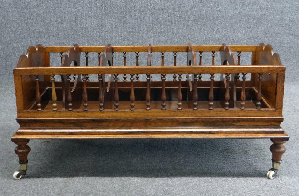 ENGLISH REGENCY CANTERBURY W/ 6 SECTIONS 35" W X 17": ENGLISH REGENCY CANTERBURY W/ 6 SECTIONS 35" W X 17" TALL X 18" WIDE