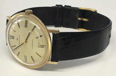 14KT GOLD HAMILTON SWISS AUTOMATIC WATCH WORKING: WORKING CONDITION