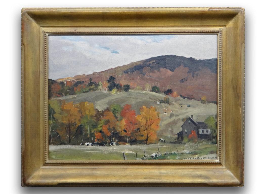 CHARLES CURTIS ALLEN, N.A. "RUPERT HILLSIDE" OIL ON: ON BOARD, 12" X 16"