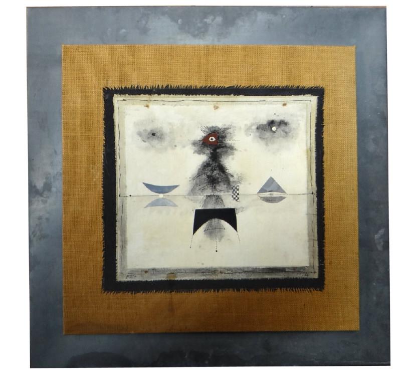 PAUL RENE GAUGAIN (1911 - 1976) MIXED MEDIA FABRIC, INK (1 of 7)