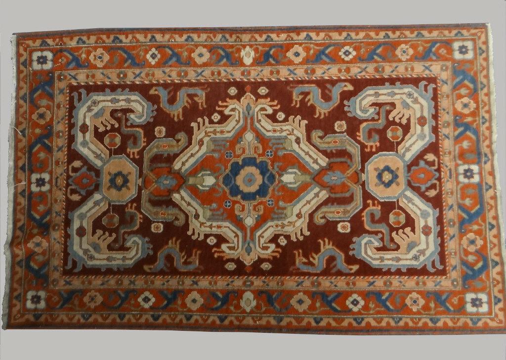 PERPADIL AREA RUG C. 1950 (78" X 46 3/4") (1 of 5)