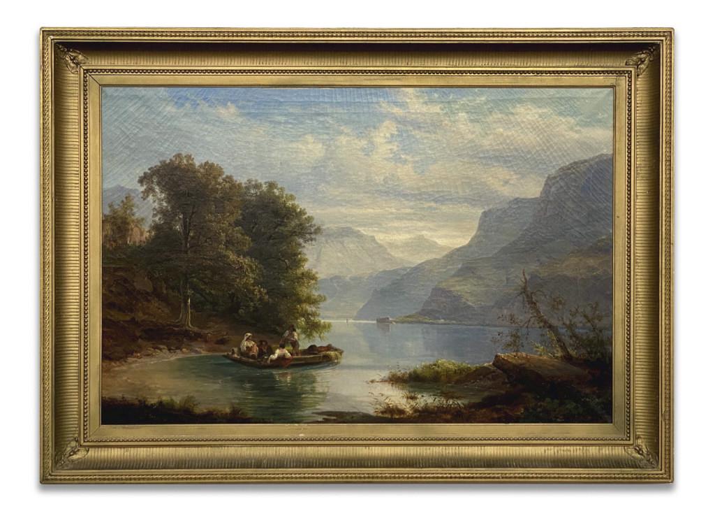 J. H. CARMIENCKE, ITALIAN LAKES SCENE, OIL /CANVAS (1 of 9)