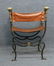 SET OF 4 BRASS & IRON ITALIAN CAMPAIGN CHAIRS 1 W/ - 6