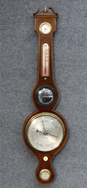 ANTIQUE BAROMETER / THERMOMETER BY J. ORIGONI NEWCASTLE (1 of 9)